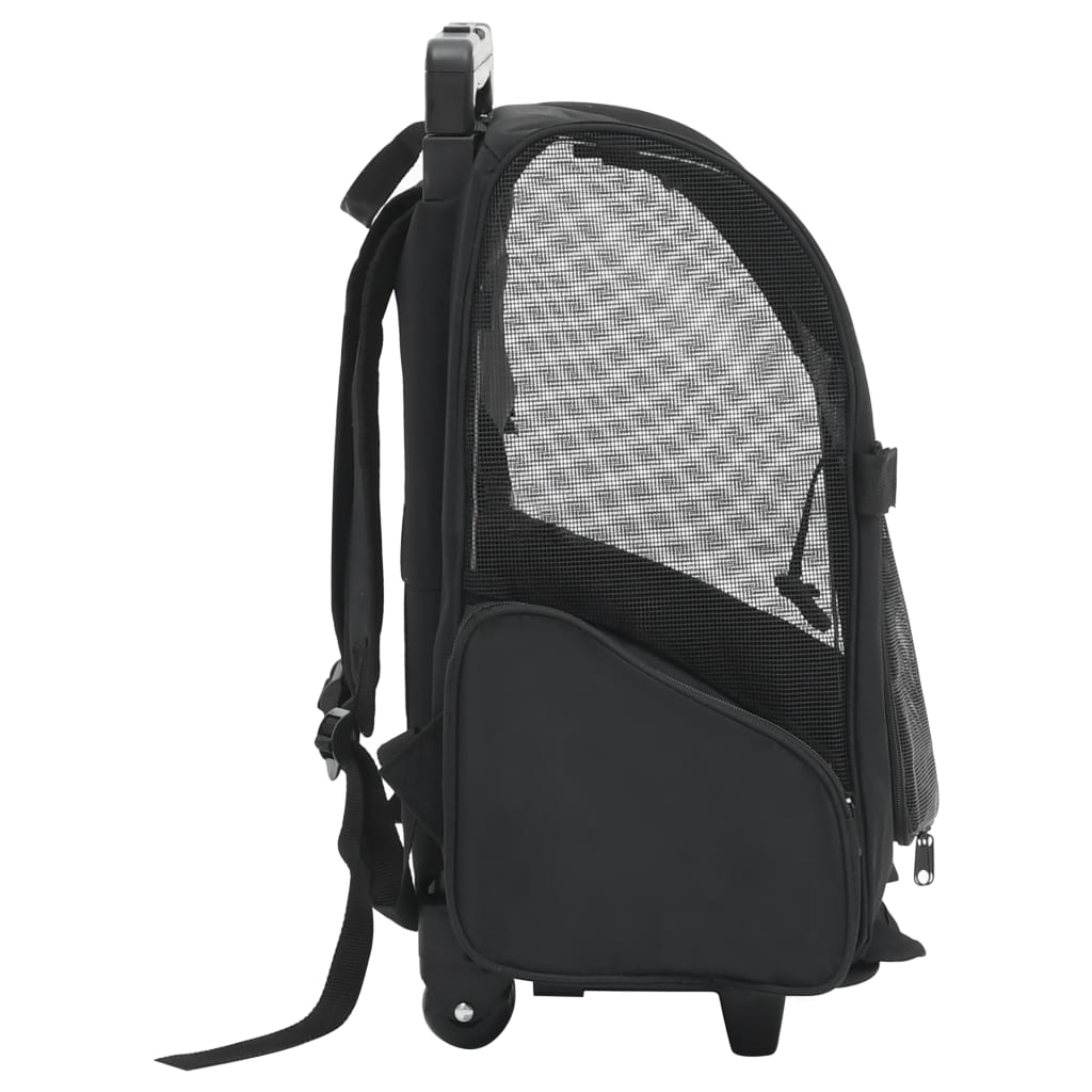 Vidaxl Pet Rolley Foldable Black