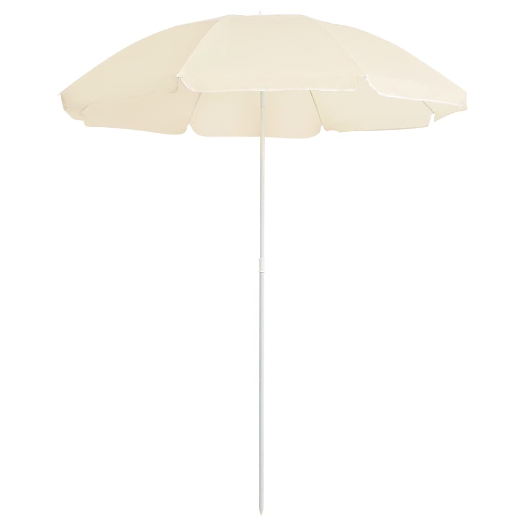 Parasol Vidaxl con poste de acero 180 cm de arena