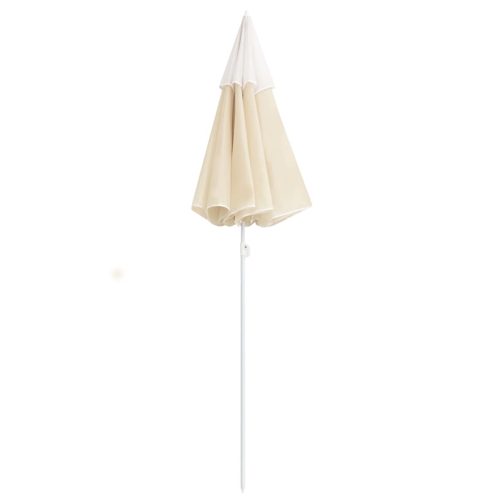 Parasol Vidaxl con poste de acero 180 cm de arena