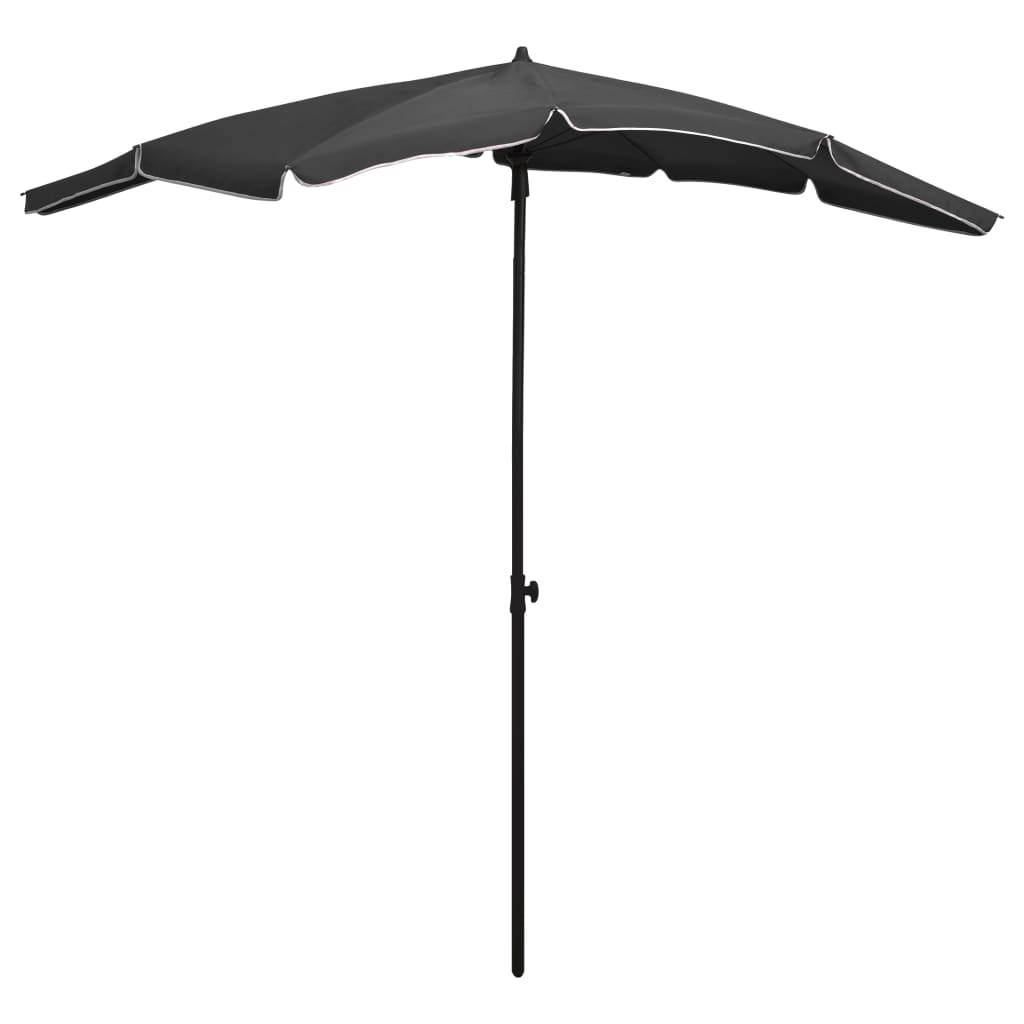 Parasol Vidaxl con polo 200x130 cm de antracita