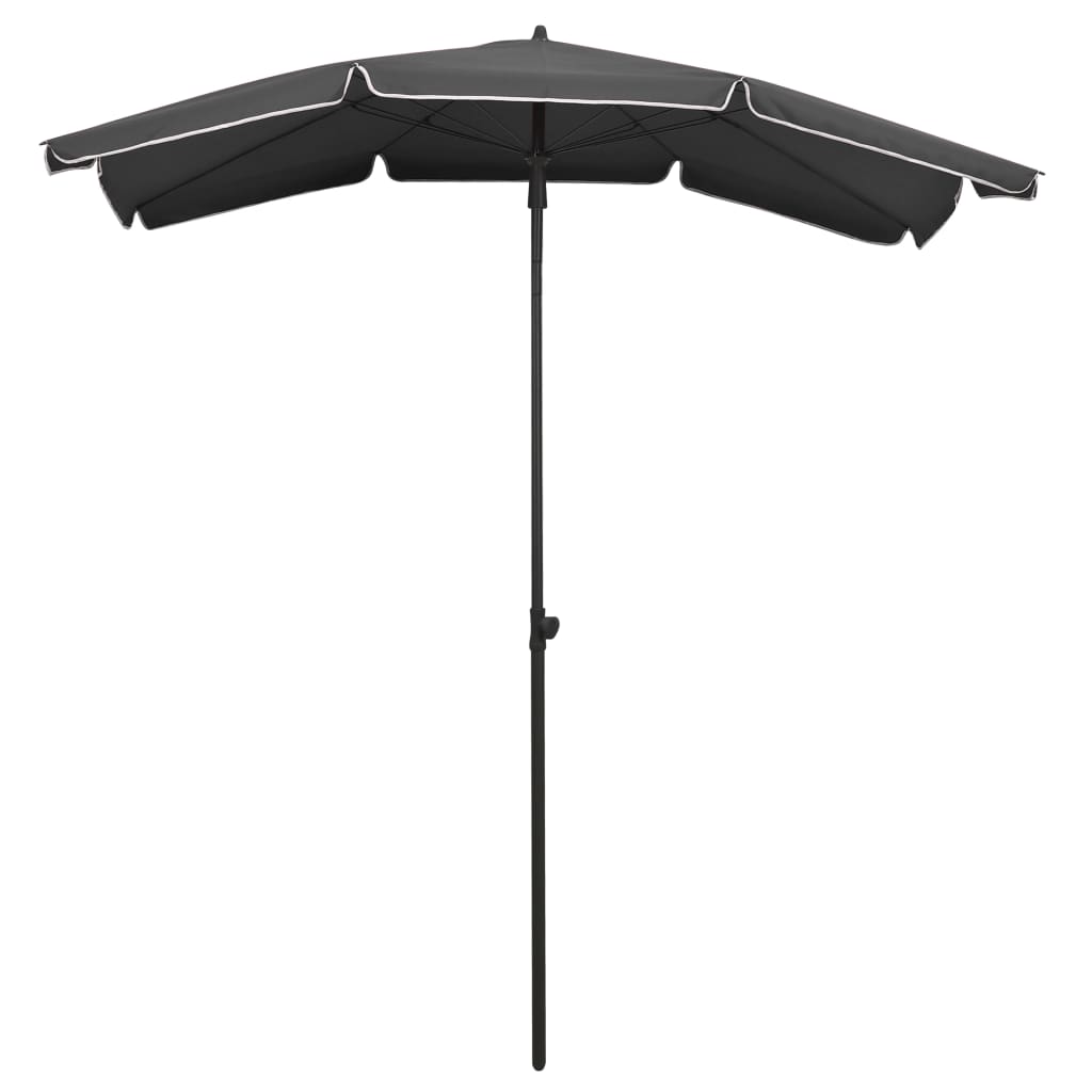 Parasol Vidaxl con polo 200x130 cm de antracita