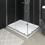 Vidaxl doccia con borchie 80x100x4 cm bianco