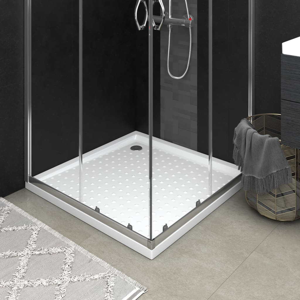 Vidaxl shower tray with studs 90x90x4 cm white