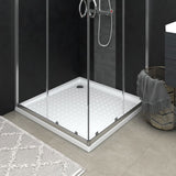 Vidaxl shower tray with studs 90x90x4 cm white