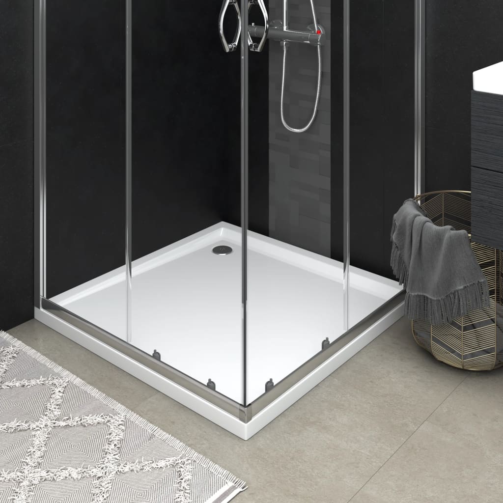 Vidaxl Shower bandeja cuadrado 80x80 cm blanco