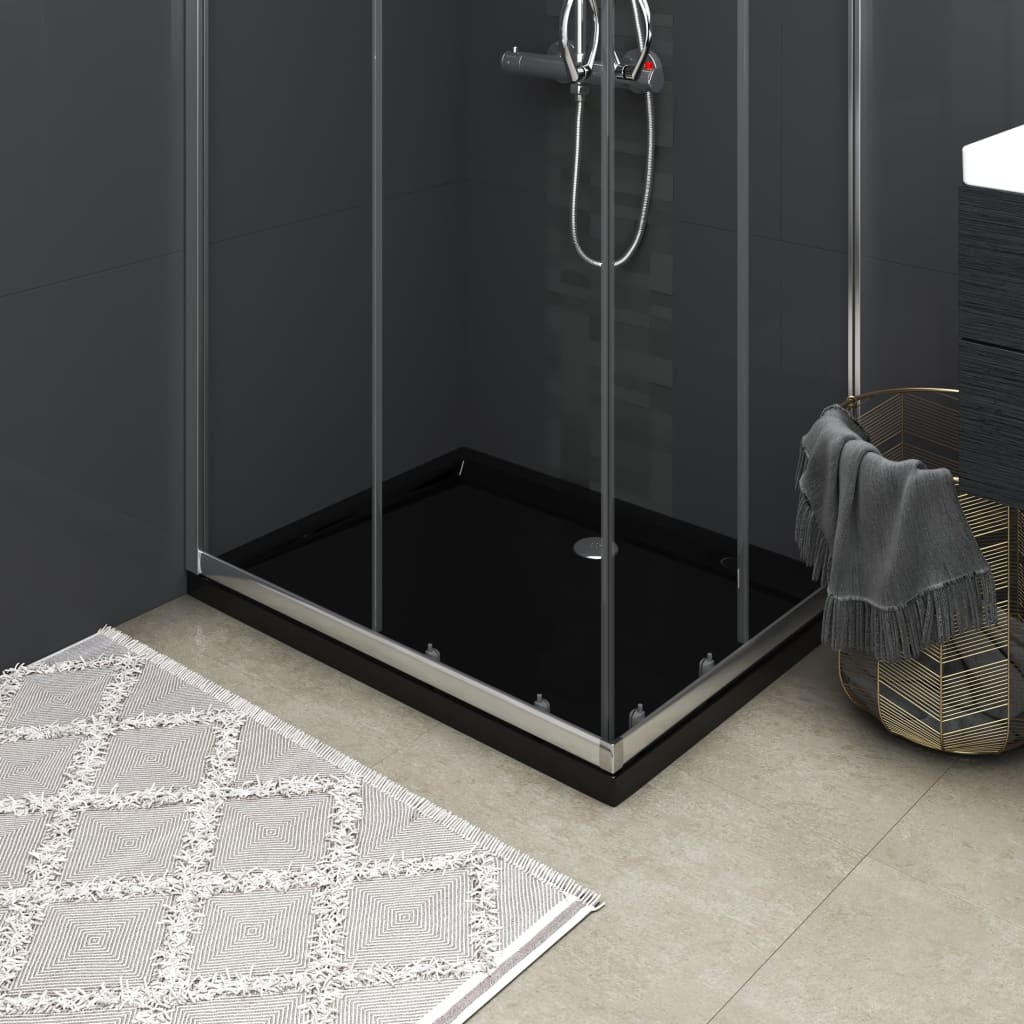 Vidaxl shower tray Rectangular 80x100 cm Black