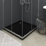 Vidaxl Shower bandeja cuadrado 90x90 cm negro