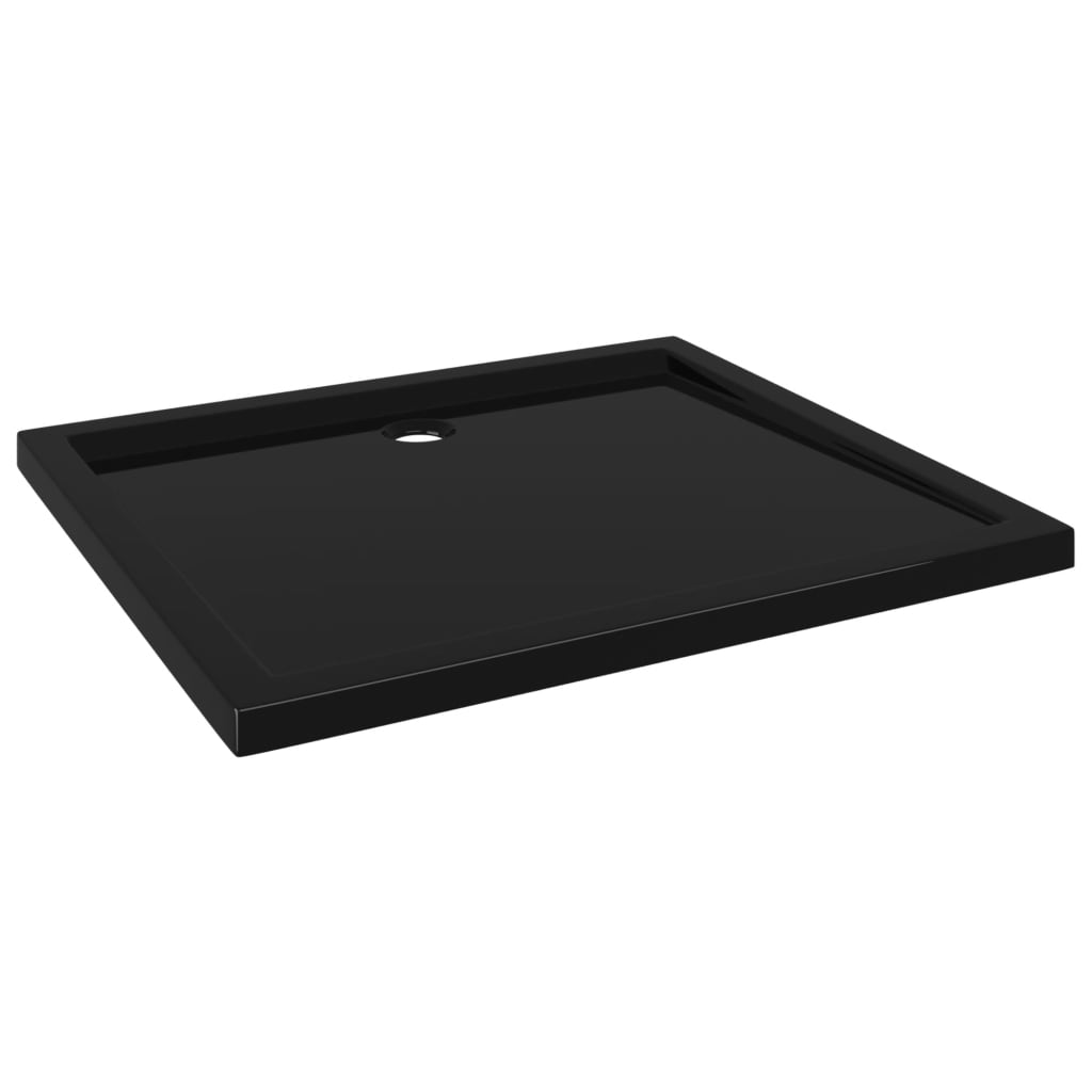 Bandeja de ducha Vidaxl rectangular 80x90 cm negro