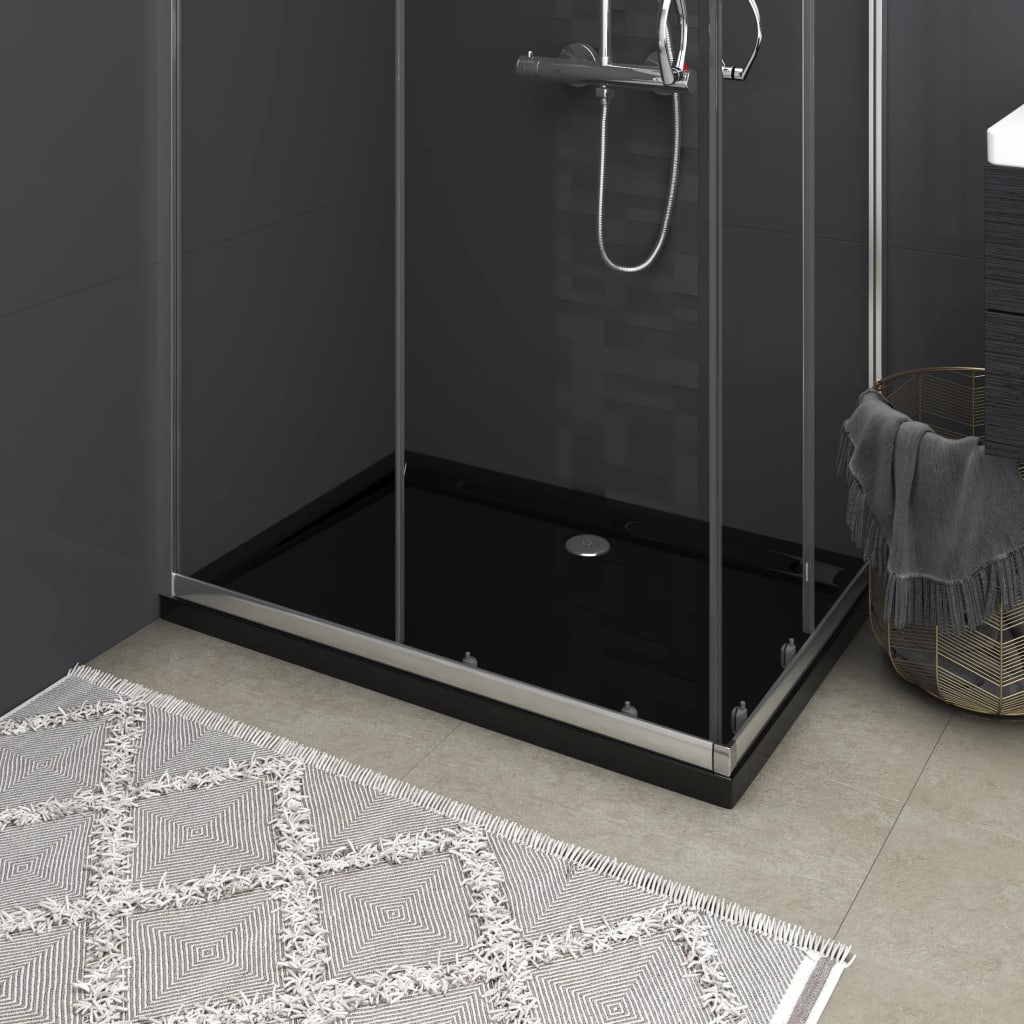 Vidaxl shower tray Rectangular 80x110 cm Black