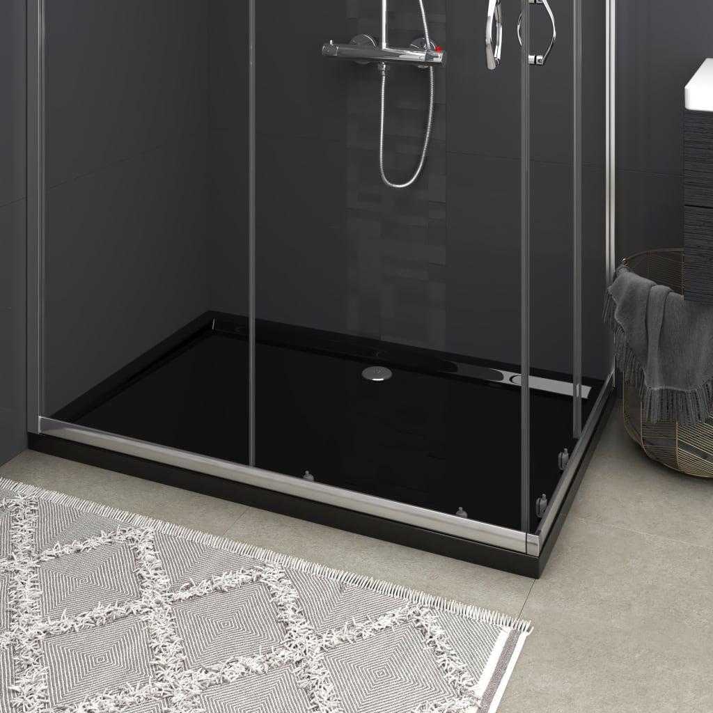 Vidaxl shower tray Rectangular 80x120 cm Black