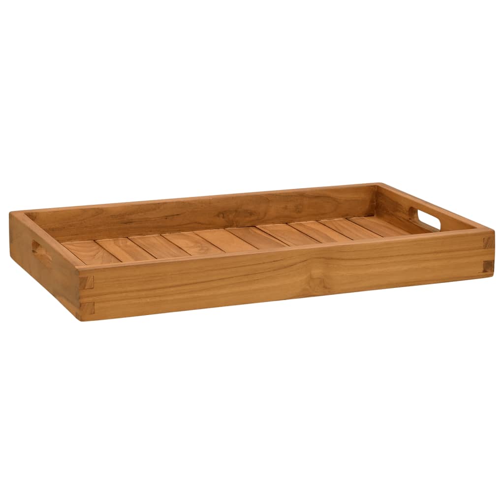 Vidaxl -bricka 60x35 cm fast teak