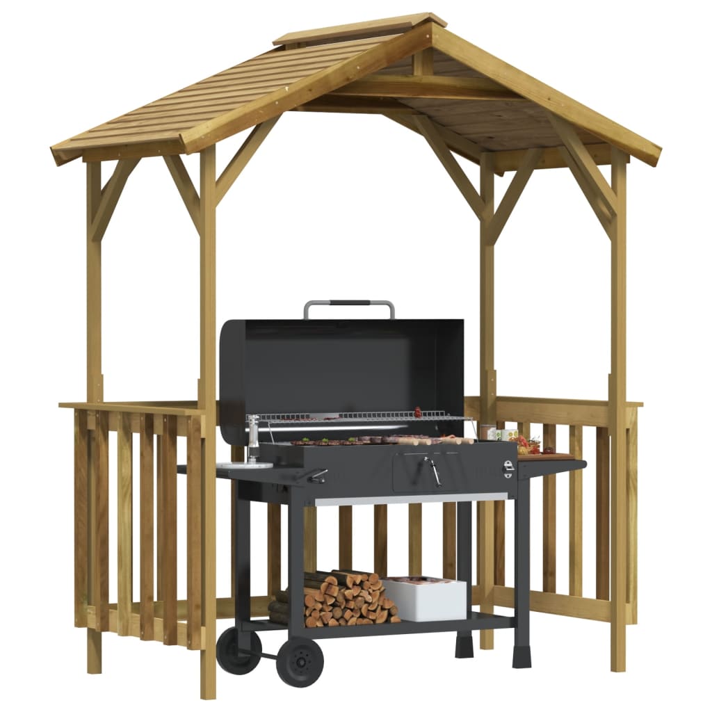 Vidaxl Barbecue couvrant 163,5x93x210 cm en bois de pin imprégné