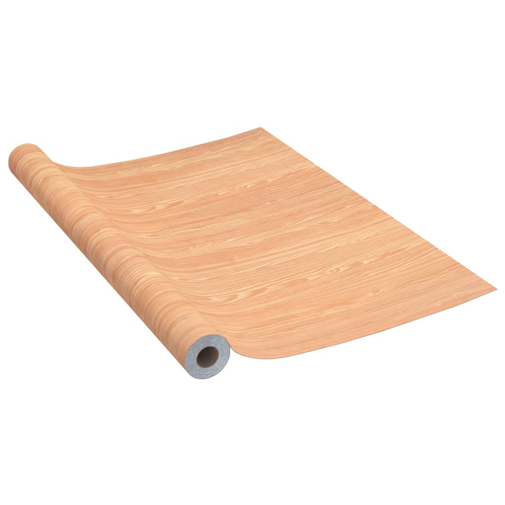 Vidaxl möbler olja självhäftande 500x90 cm PVC Maple -färgad