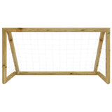 VidaXL Voetbaldoel met net 160x80x100 cm geïmpregneerd grenenhout