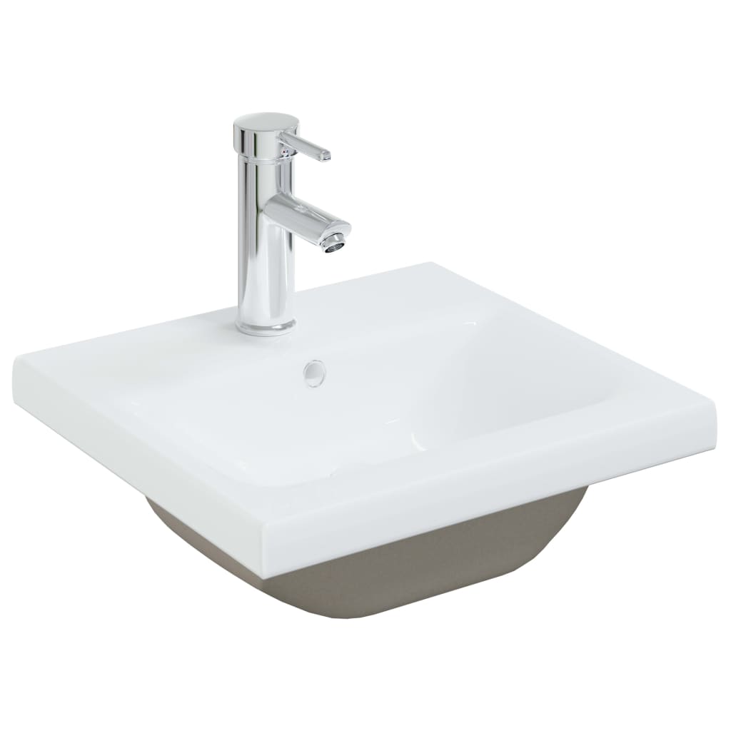 VIDAXL VYBAVENÁ -V WASHBASIN s KAP 42x39X18 cm keramická bílá