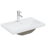 VIDAXL BAUBED -WAHMBAIN mit TAP 61x39x18 cm Keramik Weiß