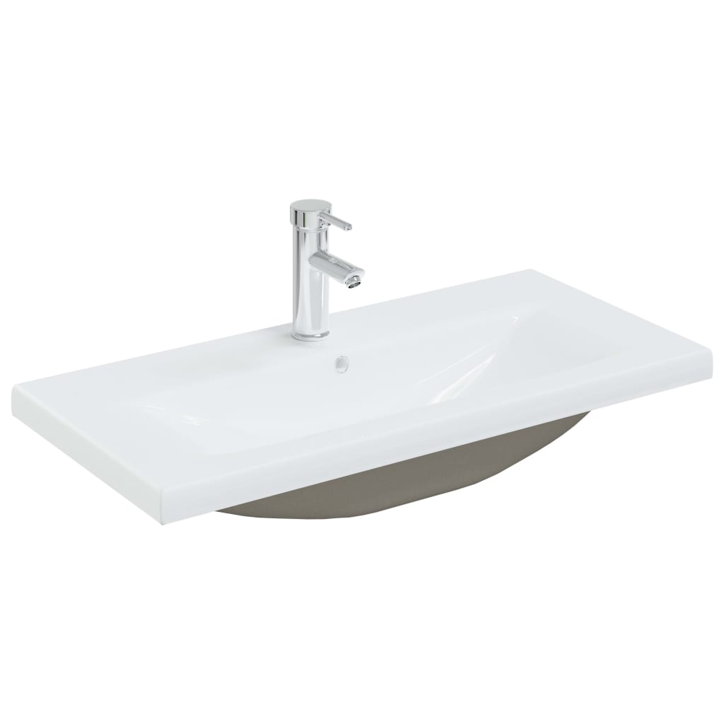 VIDAXL VYBAVENÁ -V WASHBASIN s kop 81x39x18 cm keramická bílá