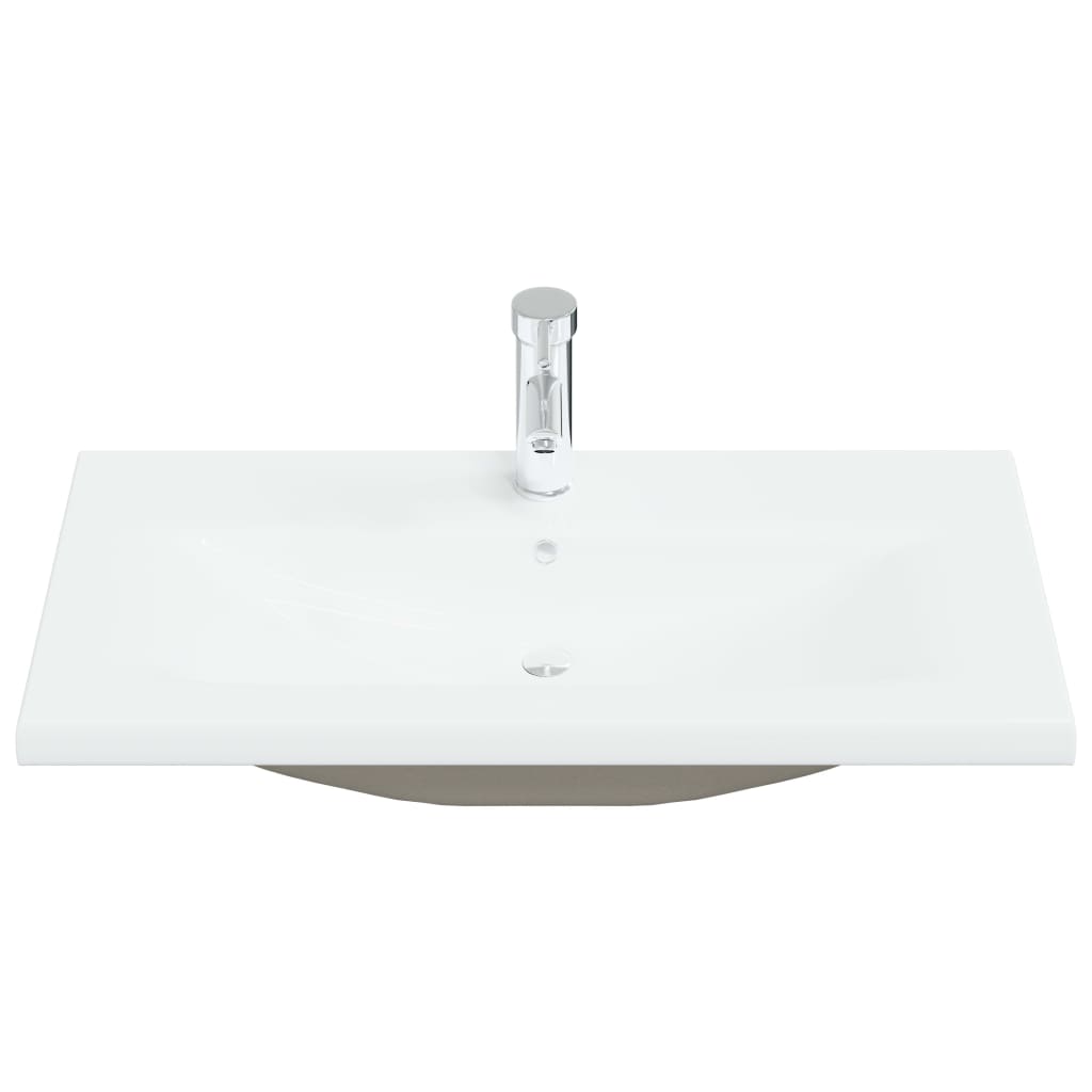 VIDAXL VYBAVENÁ -V WASHBASIN s kop 81x39x18 cm keramická bílá