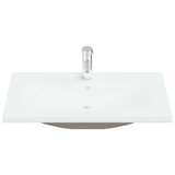 VIDAXL VYBAVENÁ -V WASHBASIN s kop 81x39x18 cm keramická bílá