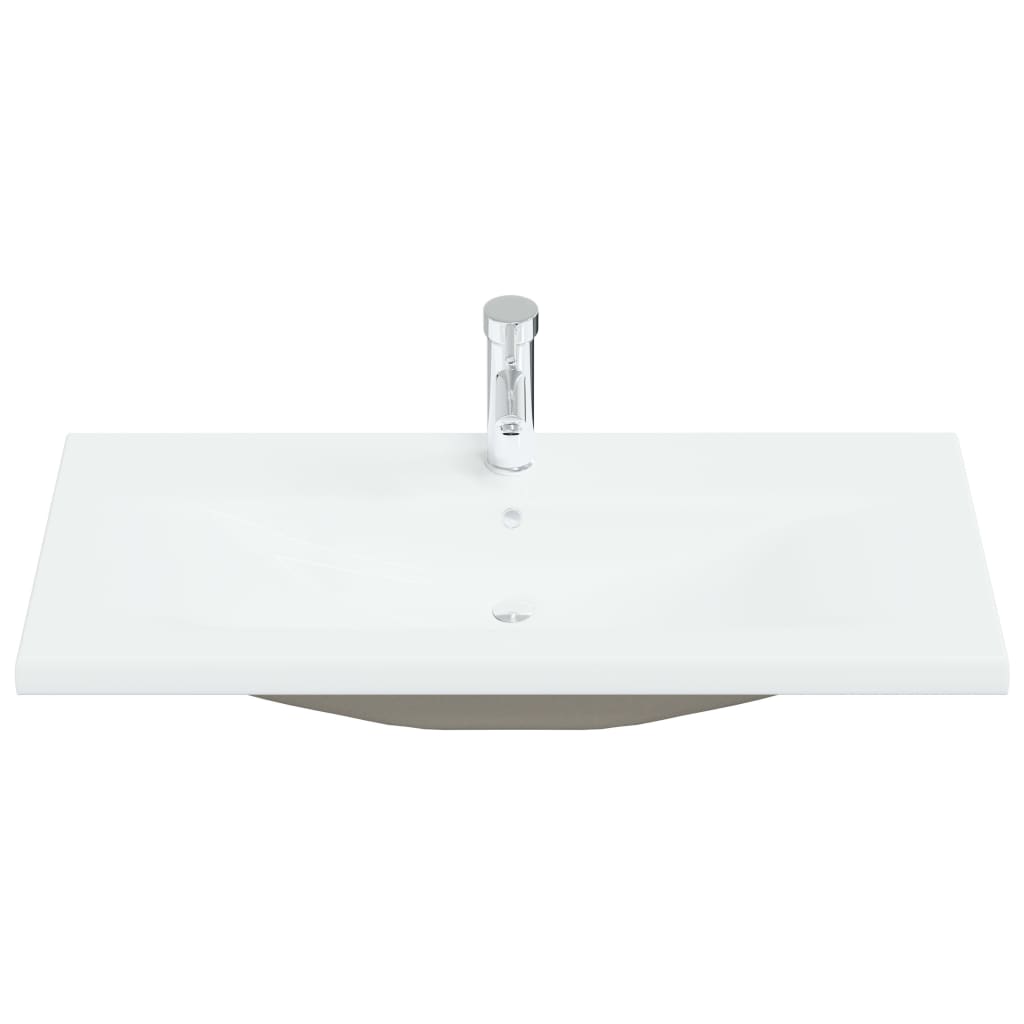 VIDAXL VYBAVENÁ -V WASHBASIN s KAP 91x39X18 cm keramická bílá