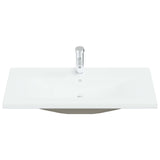 VIDAXL VYBAVENÁ -V WASHBASIN s KAP 91x39X18 cm keramická bílá