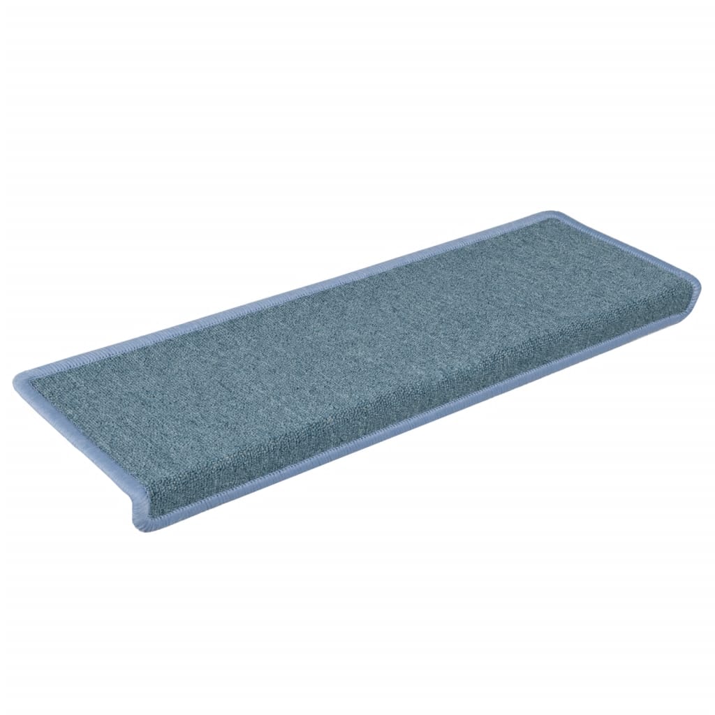 Vidaxl stair mats 15 st 65x21x4 cm blue