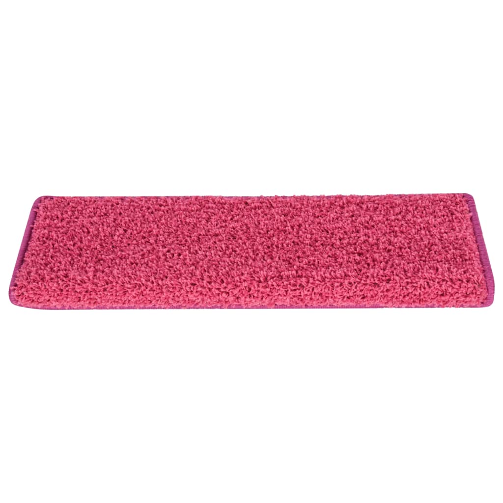 Vidaxl Stair Mats 15 St 65x21x4 cm rosa