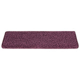 Vidaxl Stair Tappet 15 St 65x21x4 cm Dark Purple