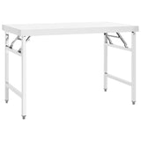 Vidaxl Kitchenwork table Collapsible 120x60x80 cm Stainless steel