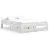 Vidaxl bedframe massief grenenhout wit 160x200 cm