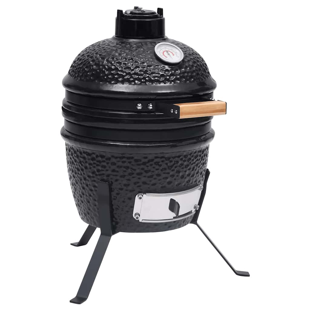 Vidaxl Kamado Barbecue 2-in-1 56 cm keramická černá