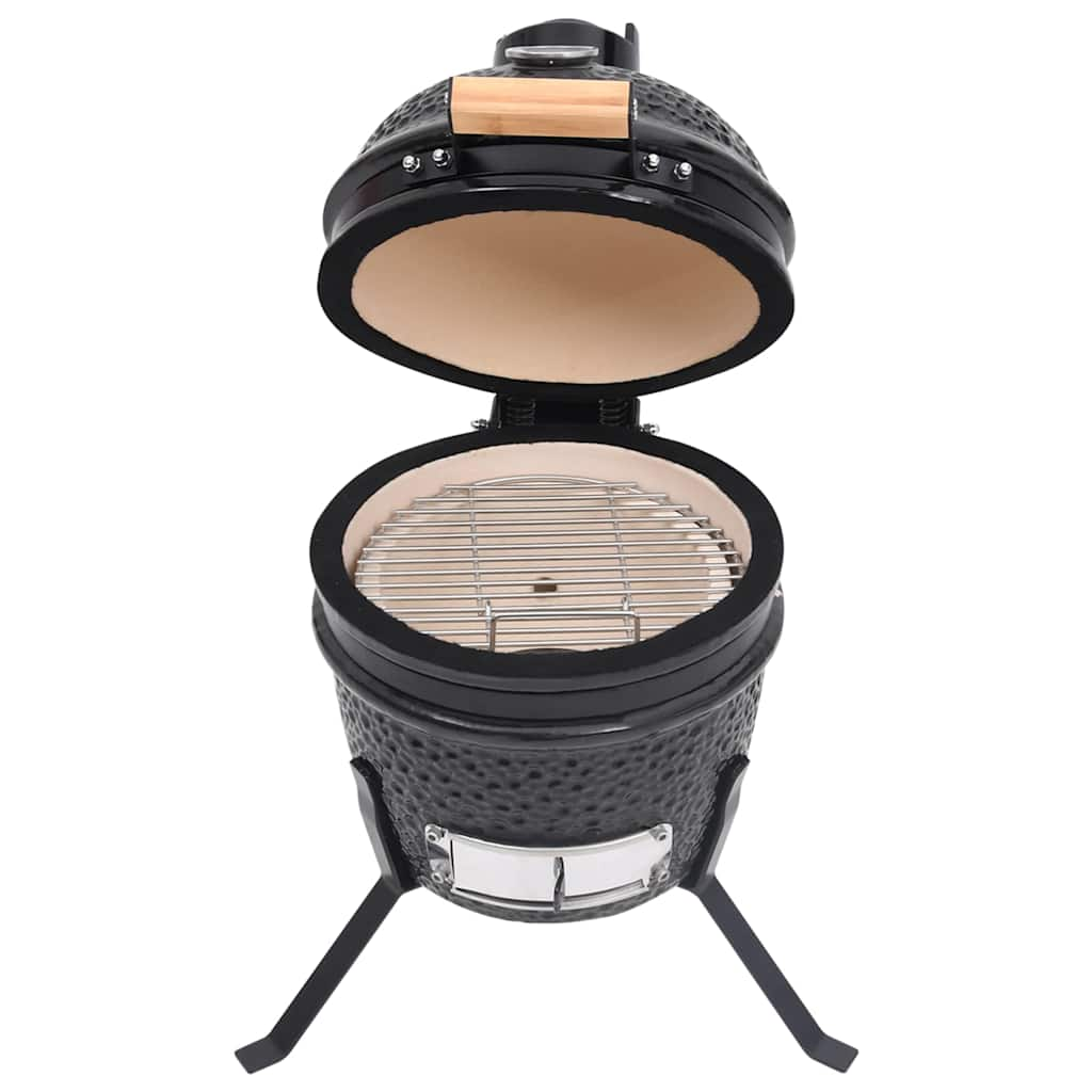 Vidaxl Kamado Barbecue 2-in-1 56 cm keramická černá