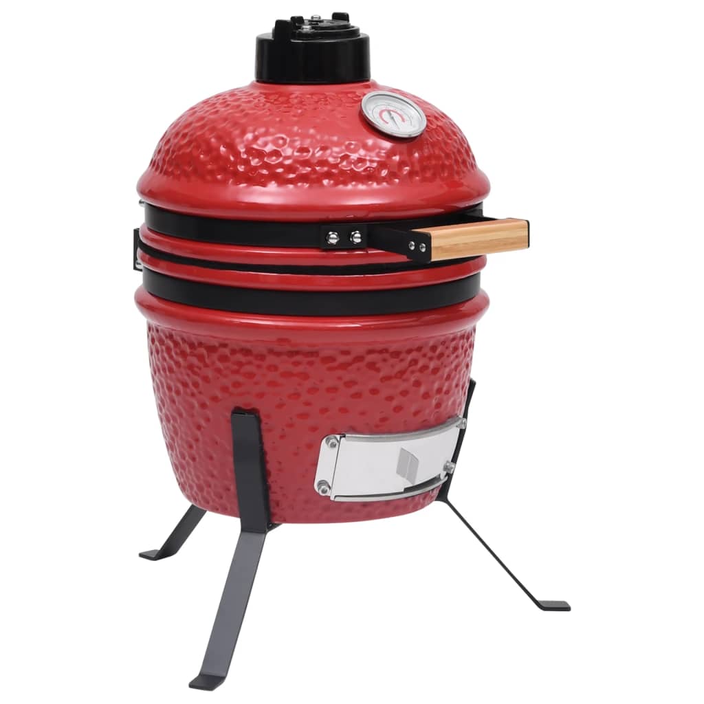 Vidaxl Kamado Barbecue 2-in-1 56 cm keramická červená