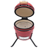 Vidaxl Kamado Barbecue 2-in-1 56 cm keramická červená