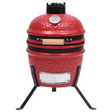 Vidaxl Kamado Barbecue 2-in-1 56 cm keramická červená