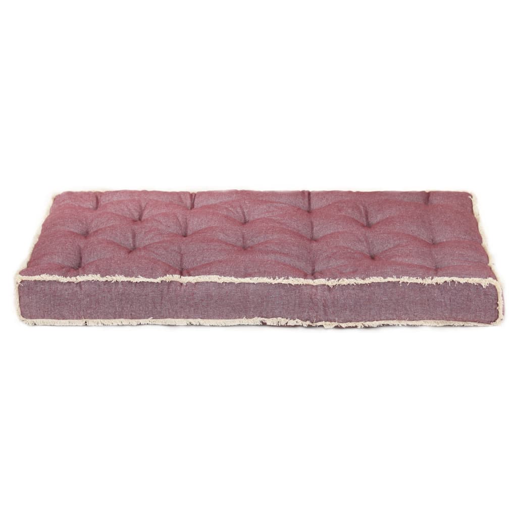 Vidaxl Bank cushion pallet 120x80x10 cm Bordeaux red