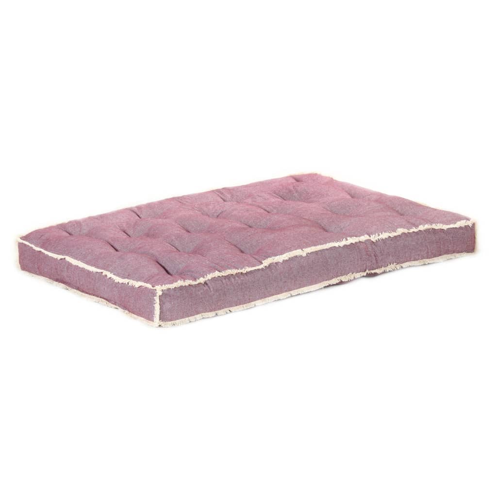 Vidaxl Bank cushion pallet 120x80x10 cm Bordeaux red