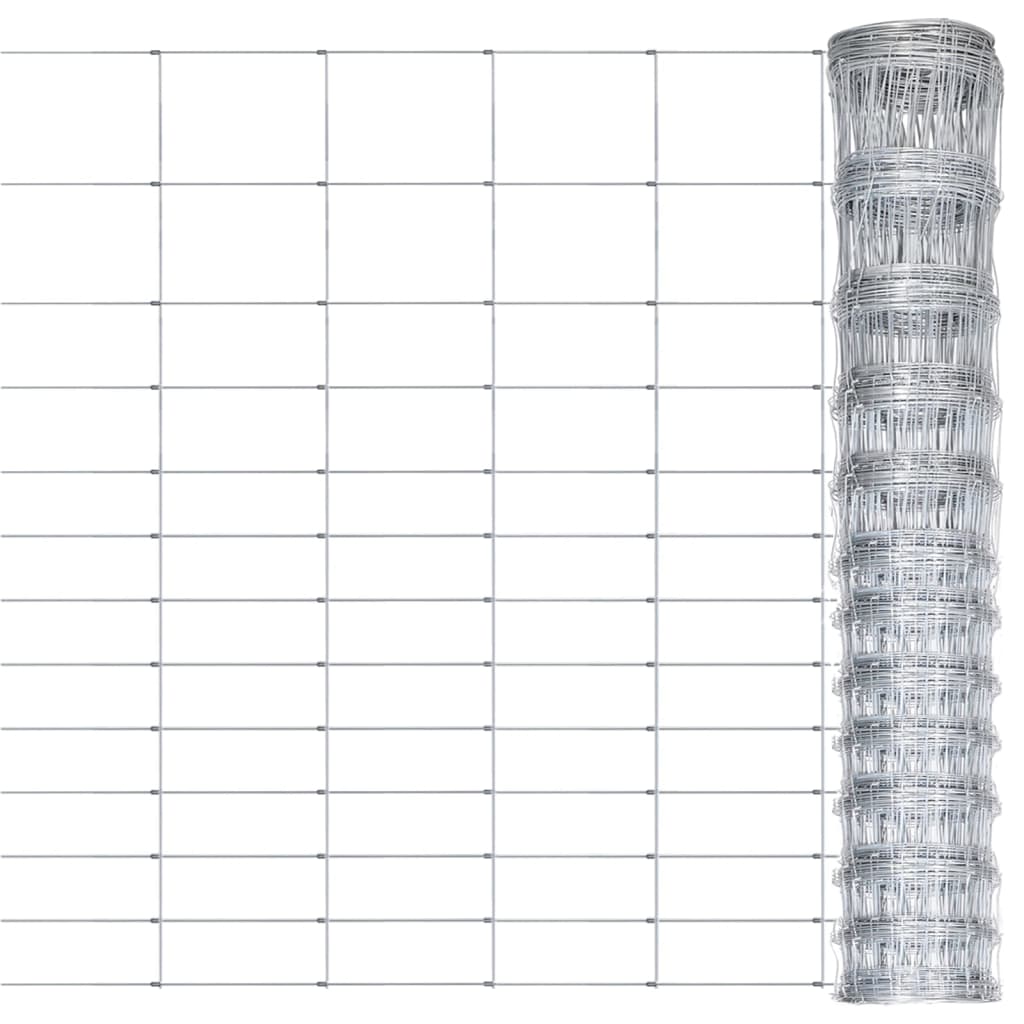 Vidaxl hek 50x1,5 m galwanizowany srebrny stalowy