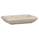 Vidaxl sink 50x35x10 cm marble cream colored