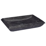 VidaXL sink 50x35x10 cm marble black