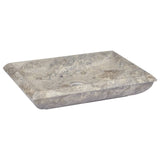 Vidaxl sink 50x35x10 cm marble gray