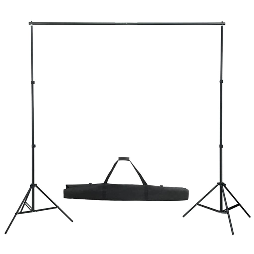 VidaXL Fotostudioset met lampen, paraplu's, achtergrond en reflector