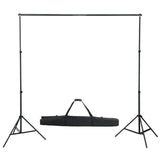 VidaXL Fotostudioset met lampen, paraplu's, achtergrond en reflector