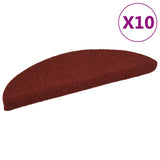 Vidaxl tappetini per autoadesivo 10 st 56x17x3 cm ago sentito rosso