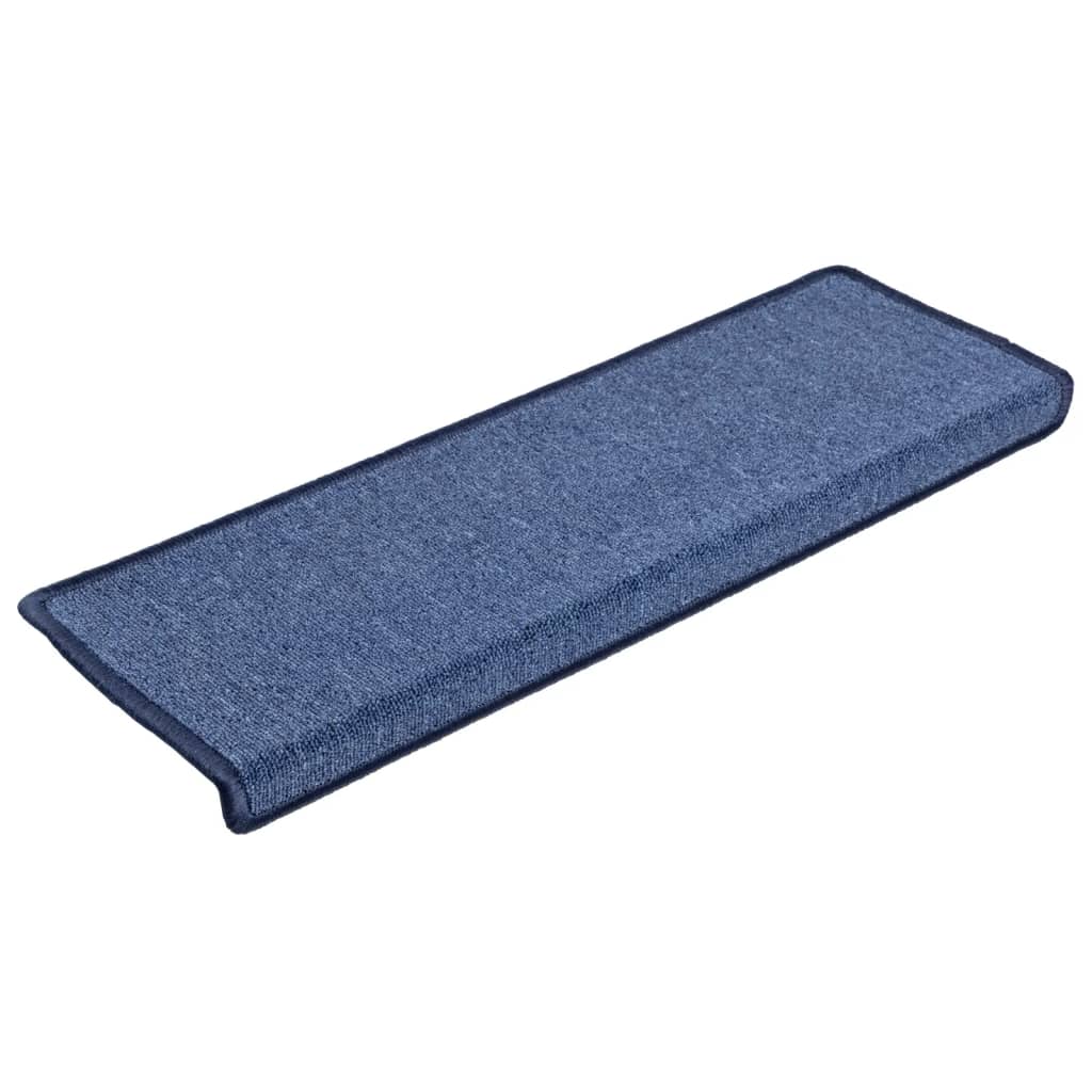 Vidaxl trapmatten 5 st 65x21x4 cm blauw