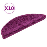 Vidaxl -Treppenmatten 10 ST 56x17x3 cm Violett