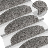 Vidaxl stair mats 10 st 65x21x4 cm gray