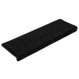 Tapis d'escalier vidaxl 10 st 65x21x4 cm noir