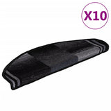 Vidaxl trapmatten zelfklevend 10 st 65x21x4 cm zwart en grijs