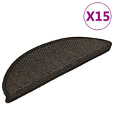 Vidaxl Staircases Selflezivni 15st sisal-videz 56x17x3cm antracitna barva